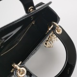 Christian Dior Lady Dior Chain Bag Cannage Quilt Patent Mini — thumbnail 9