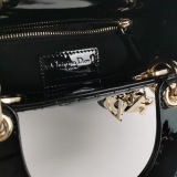 Christian Dior Lady Dior Chain Bag Cannage Quilt Patent Mini — thumbnail 10