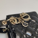 Christian Dior Lady Dior Chain Bag Cannage Quilt Patent Mini — thumbnail 11