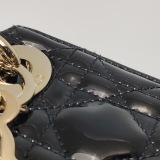 Christian Dior Lady Dior Chain Bag Cannage Quilt Patent Mini — thumbnail 12