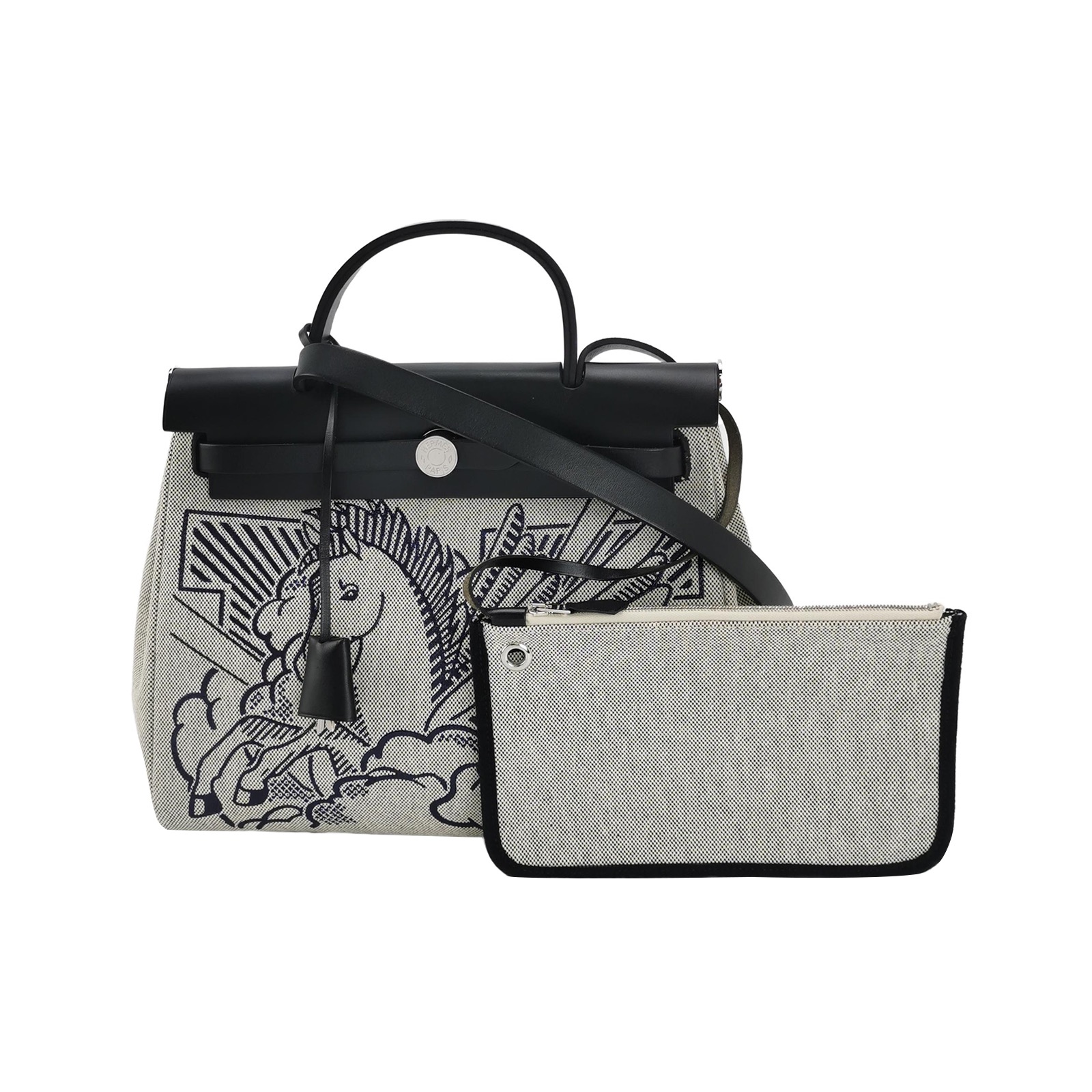 Hermes Herbag Zip Pegase Pop Toile and Leather 31 — photo 1 of 21