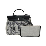 Hermes Herbag Zip Pegase Pop Toile and Leather 31 — thumbnail 1