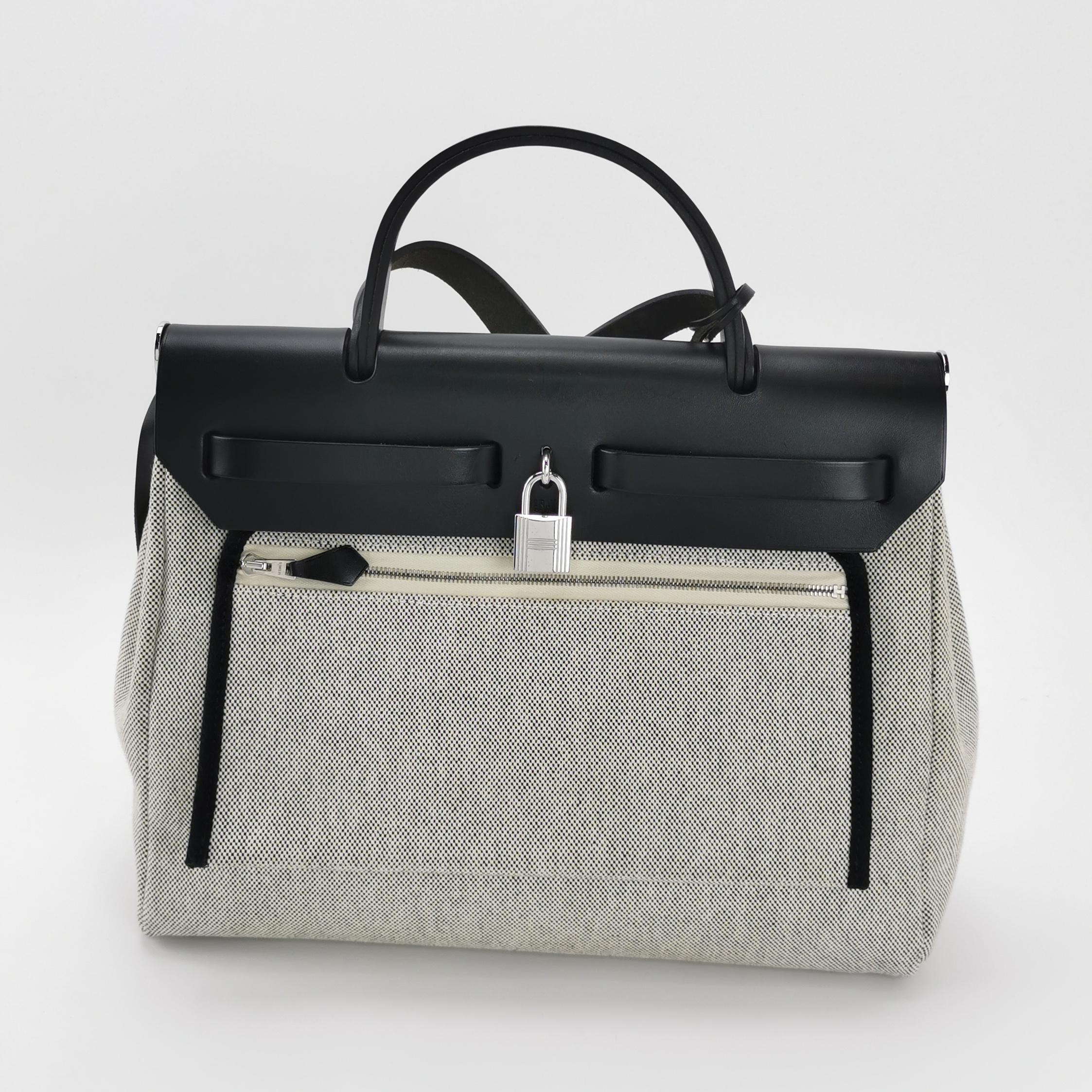 Hermes Herbag Zip Pegase Pop Toile and Leather 31 — photo 3 of 21