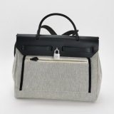 Hermes Herbag Zip Pegase Pop Toile and Leather 31 — thumbnail 3