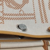 Hermes Herbag Zip Relief Brides de Gala Toile and Leather 31 — thumbnail 14