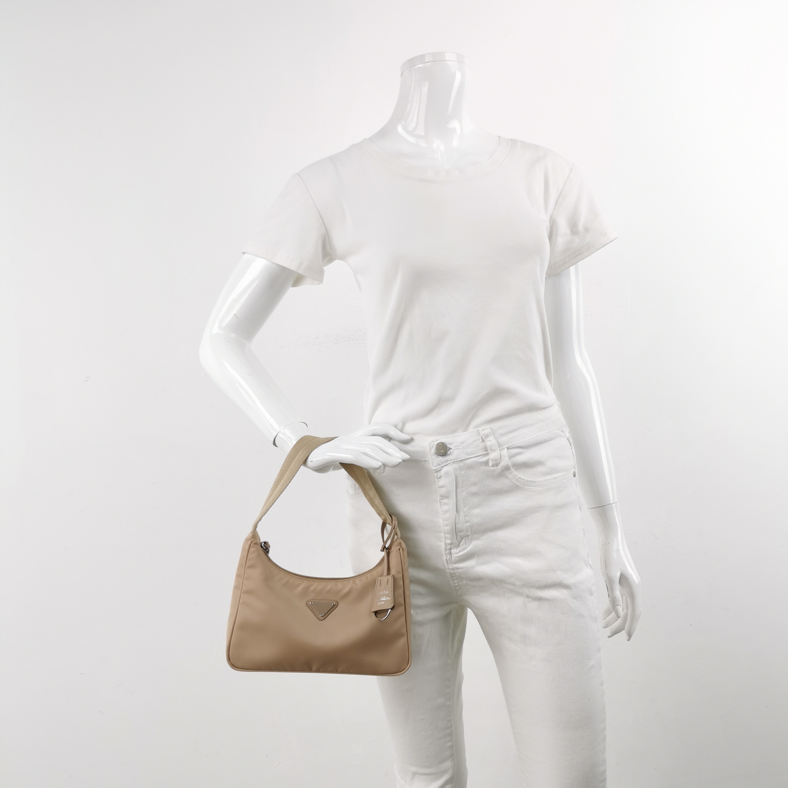 Prada Re-Edition 2000 Hobo Tessuto Mini — alternate view