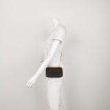 Celine Zip Around Chain Clutch Triomphe Coated Canvas — thumbnail 2