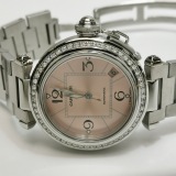Cartier Pasha C Pink Dial Automatic Watch Stainless Steel 35 — thumbnail 5