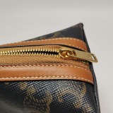 Celine Zip Around Chain Clutch Triomphe Coated Canvas — thumbnail 11
