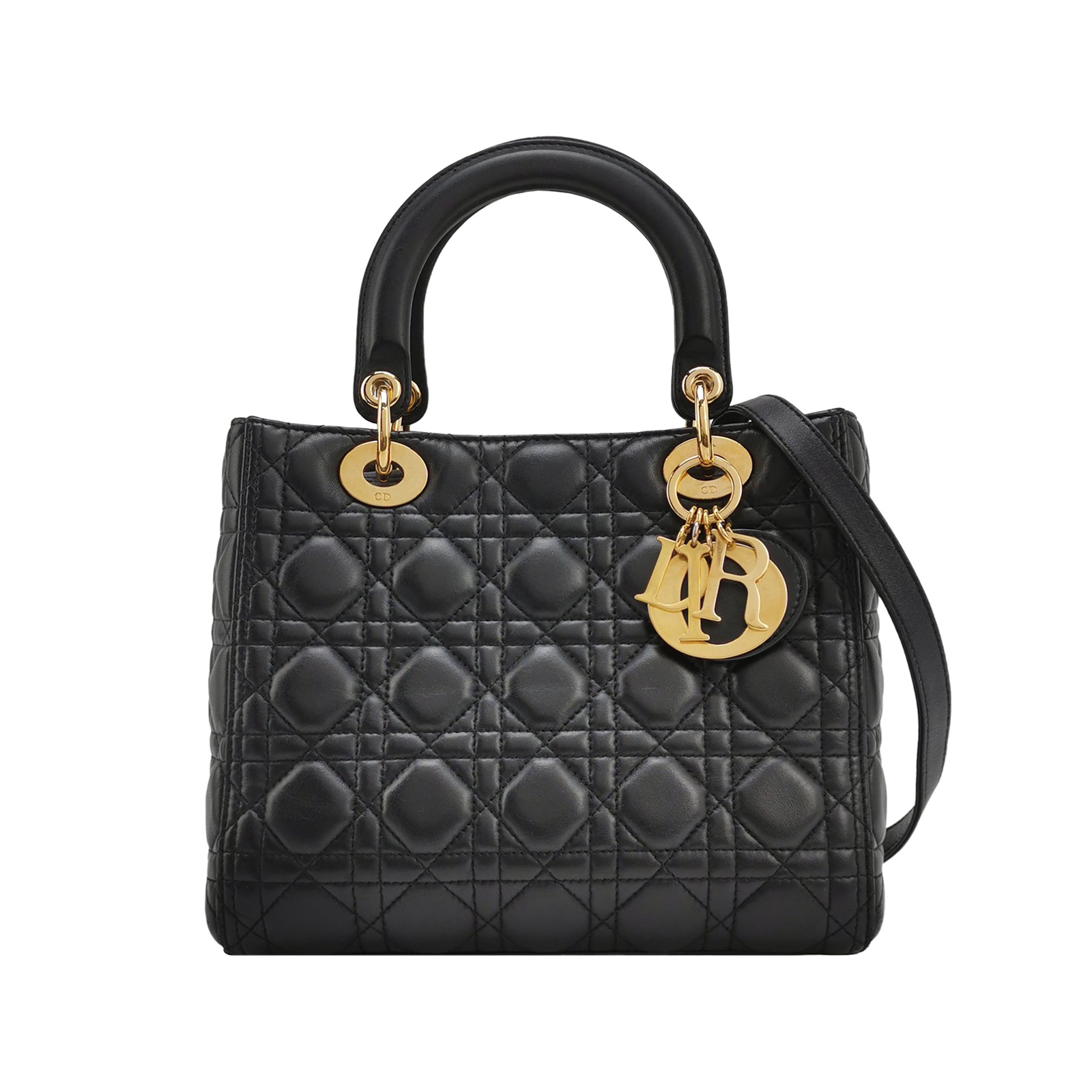 Christian Dior Lady Dior Bag Cannage Quilt Lambskin Medium
