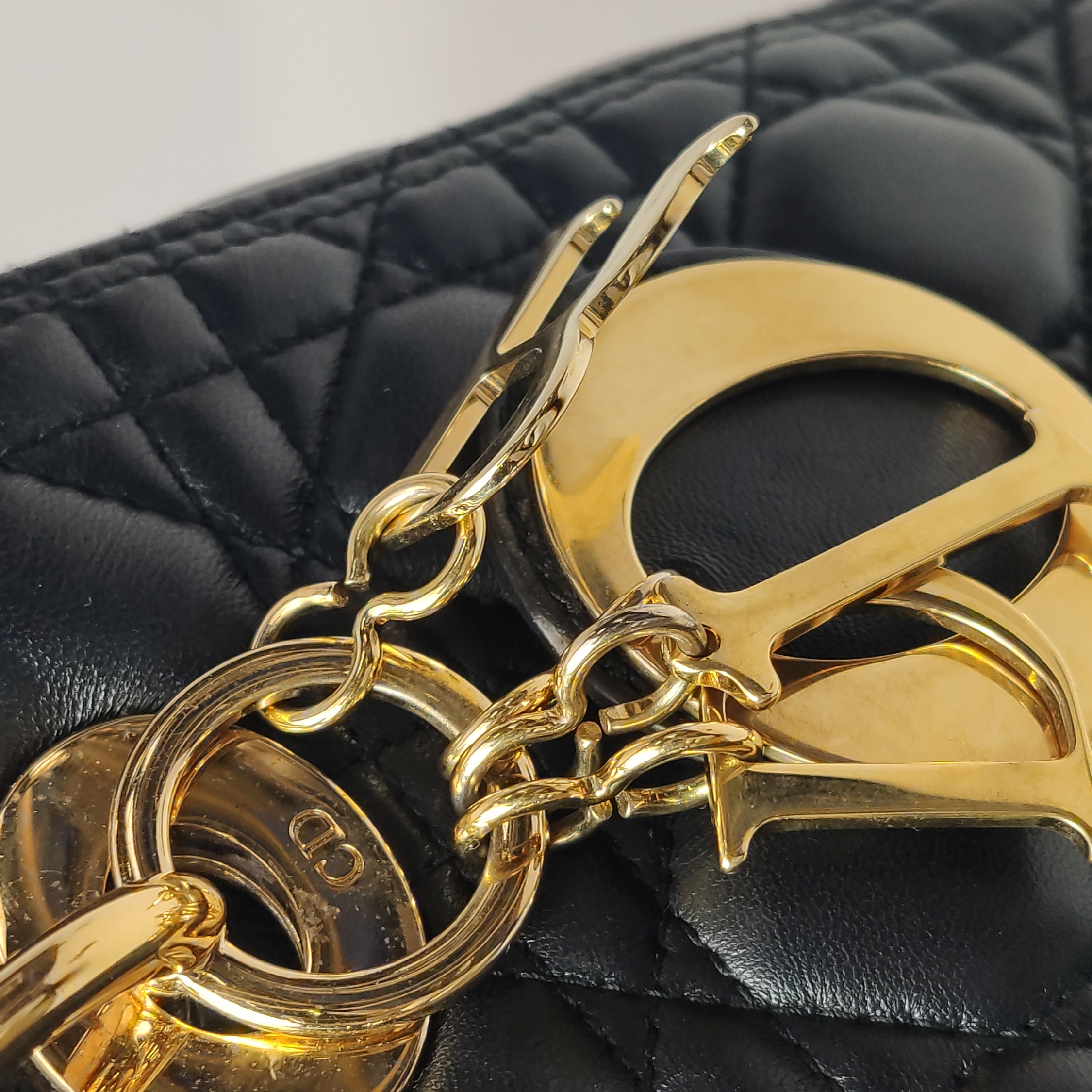 Christian Dior Lady Dior Bag Cannage Quilt Lambskin Medium
