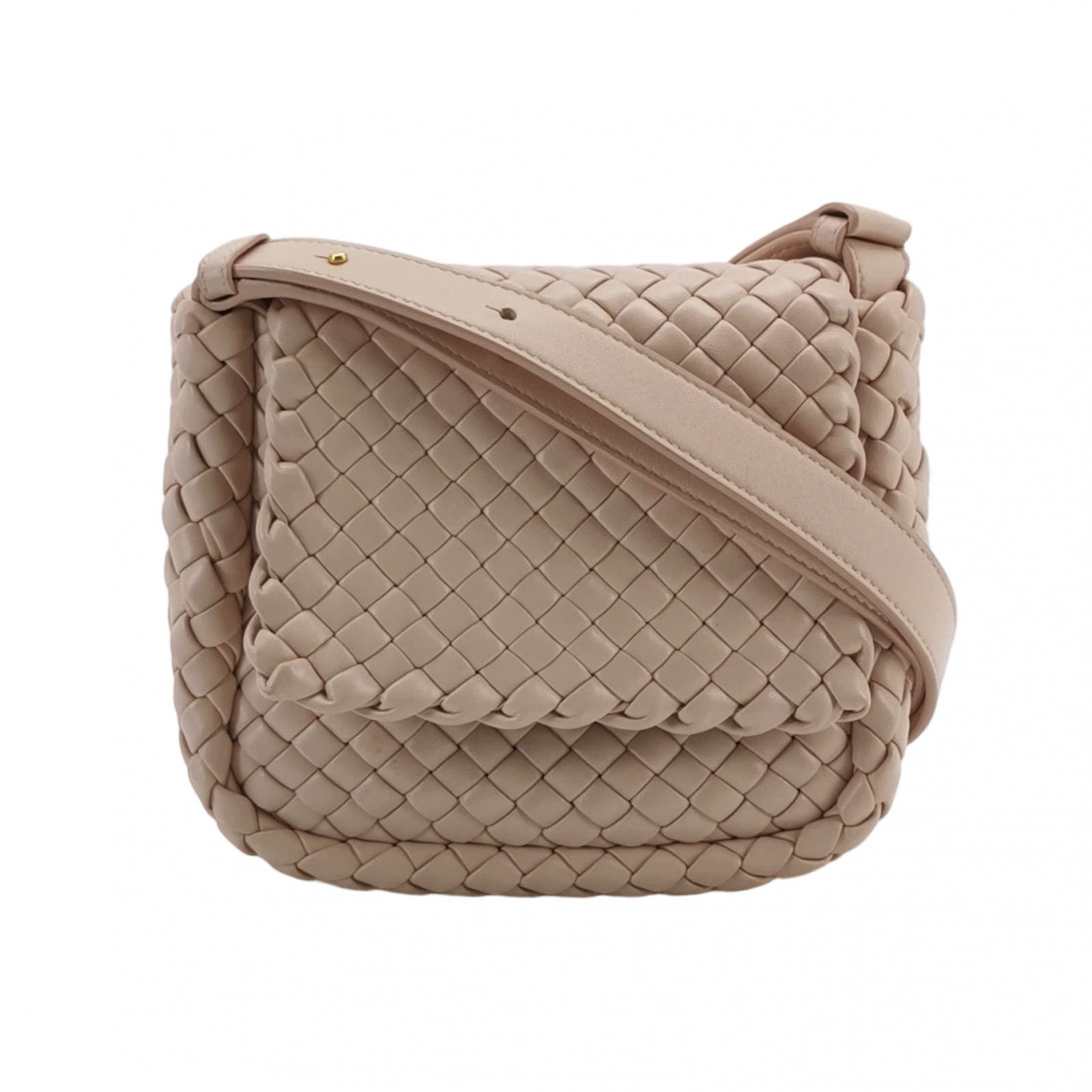 Bottega Veneta Cobble Flap Shoulder Bag Padded Intrecciato Leather Mini — photo 1 of 21