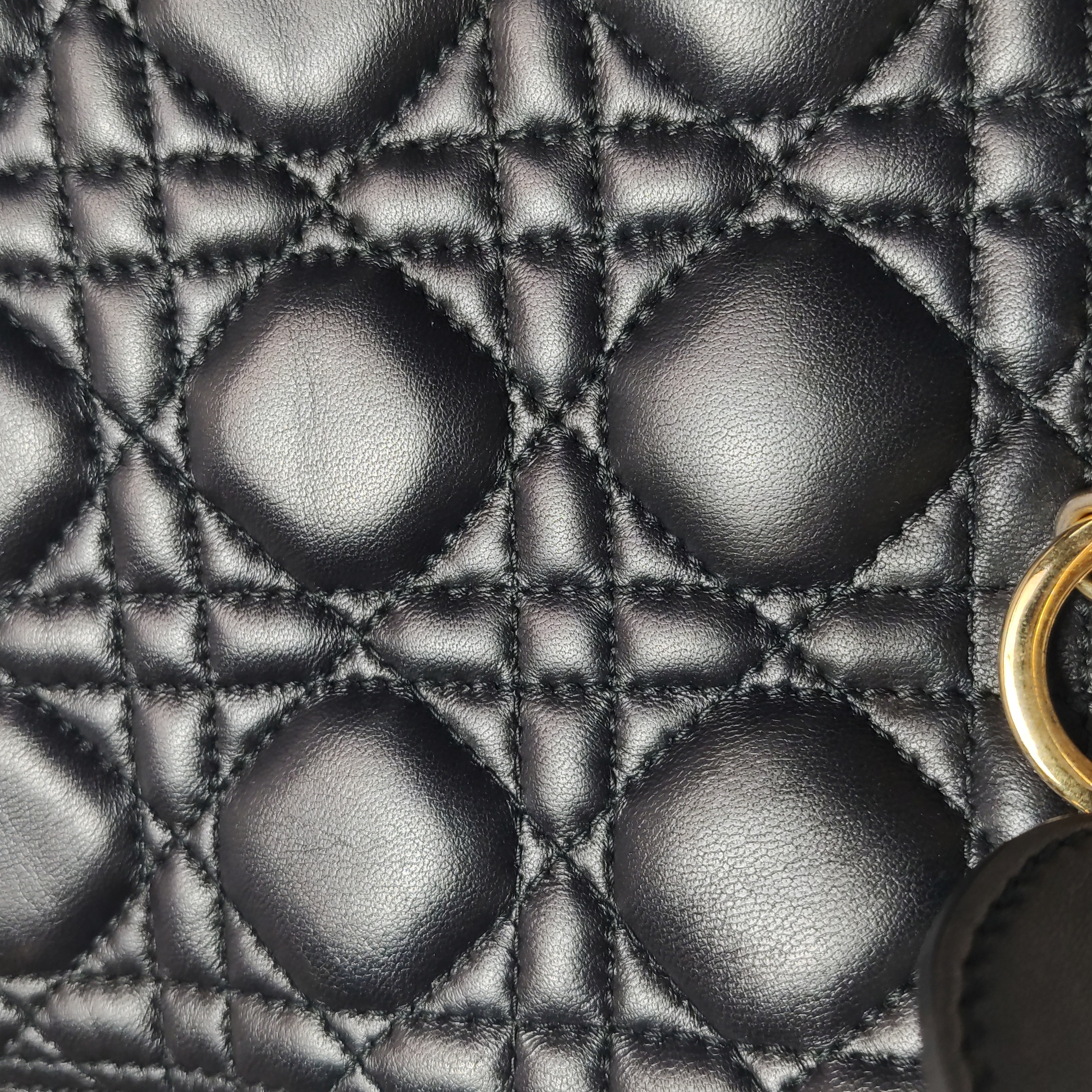 Christian Dior Lady Dior Bag Cannage Quilt Lambskin Medium