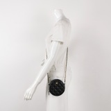 Chanel Round Clutch with Chain Quilted Caviar Mini — thumbnail 2
