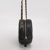 Chanel Round Clutch with Chain Quilted Caviar Mini — thumbnail 3