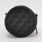 Chanel Round Clutch with Chain Quilted Caviar Mini — thumbnail 5