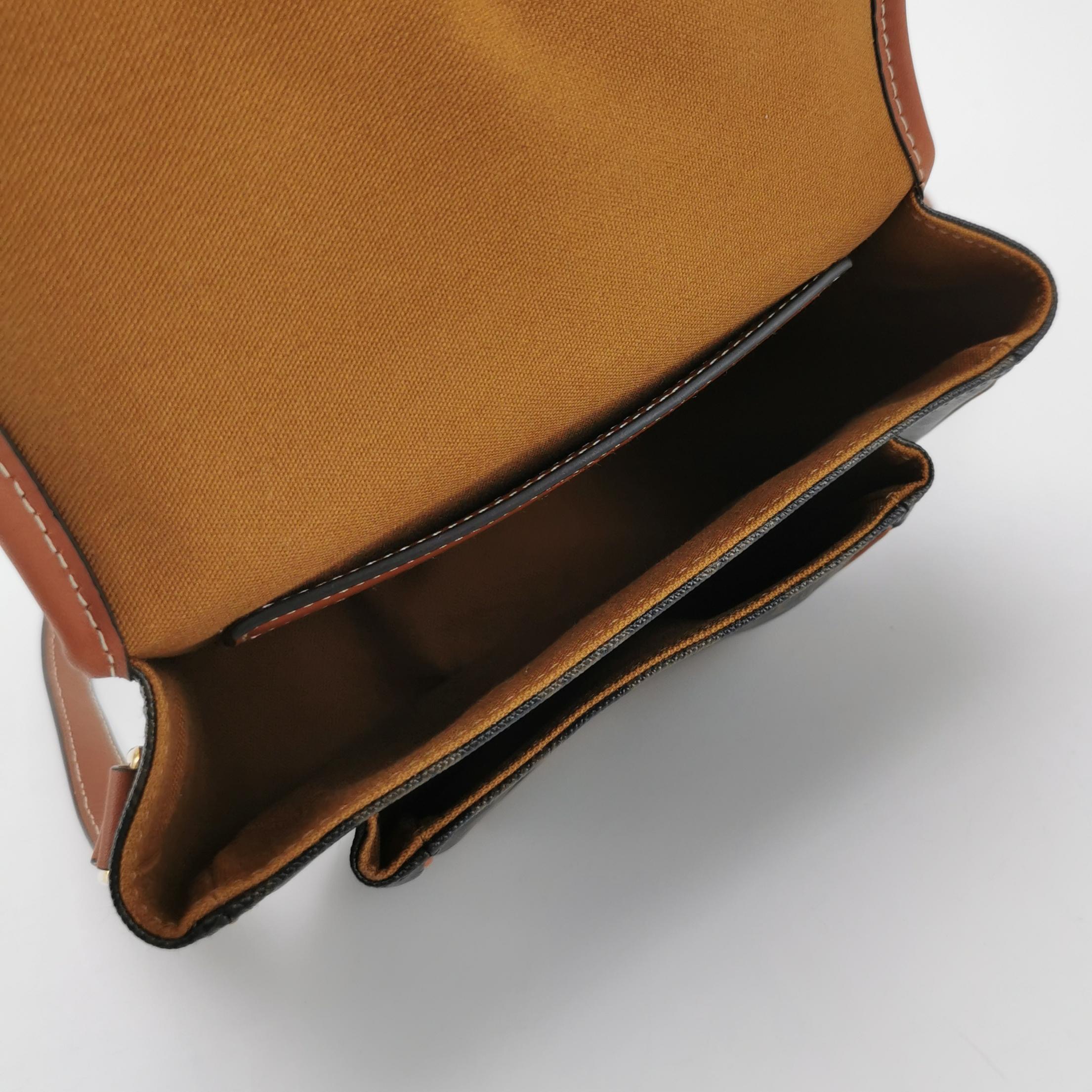 Celine Folco Bag Triomphe Coated Canvas Medium — photo 7 of 24