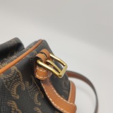 Celine Folco Bag Triomphe Coated Canvas Medium — thumbnail 11