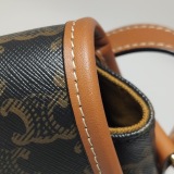 Celine Folco Bag Triomphe Coated Canvas Medium — thumbnail 16