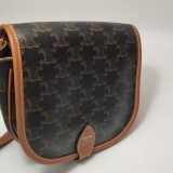Celine Folco Bag Triomphe Coated Canvas Medium — thumbnail 9