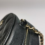 Chanel Round Clutch with Chain Quilted Caviar Mini — thumbnail 13