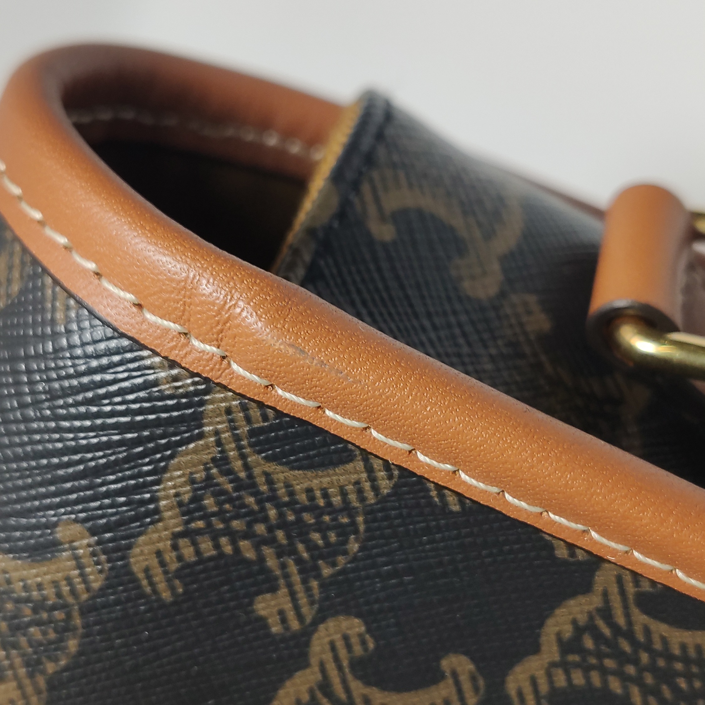 Celine Folco Bag Triomphe Coated Canvas Medium — photo 17 of 24