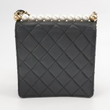 Chanel Chic Pearls Flap Clutch with Chain Quilted Goatskin Mini — thumbnail 5