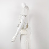 Chanel Lambskin Quilted Mini Pearl Crush Vanity Case With Chain White — thumbnail 2