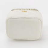 Chanel Lambskin Quilted Mini Pearl Crush Vanity Case With Chain White — thumbnail 6