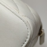 Chanel Lambskin Quilted Mini Pearl Crush Vanity Case With Chain White — thumbnail 15