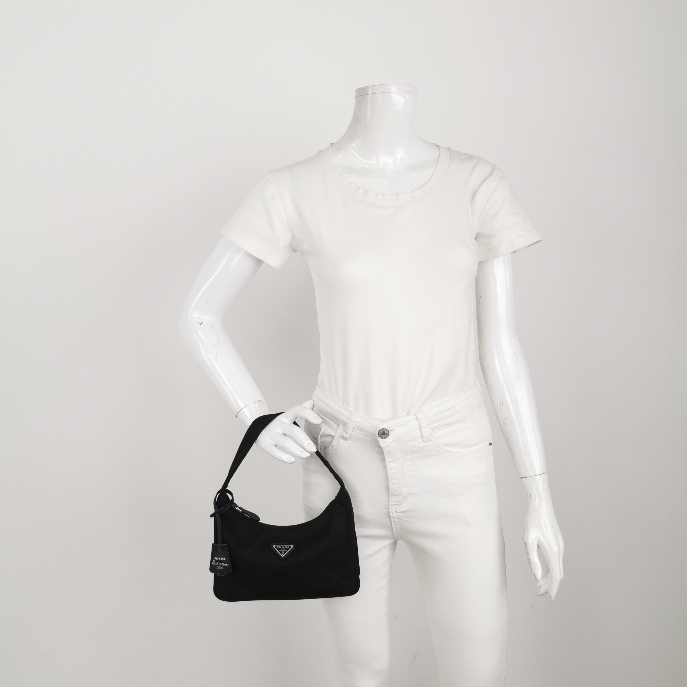 Prada Re-Edition 2000 Hobo Tessuto Mini — alternate view