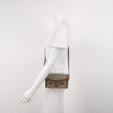 Gucci Horsebit 1955 Flap Crossbody Bag GG Coated Canvas Mini — thumbnail 2