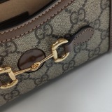 Gucci Horsebit 1955 Flap Crossbody Bag GG Coated Canvas Mini — thumbnail 13