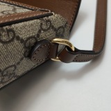 Gucci Horsebit 1955 Flap Crossbody Bag GG Coated Canvas Mini — thumbnail 11
