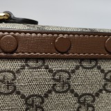 Gucci Horsebit 1955 Flap Crossbody Bag GG Coated Canvas Mini — thumbnail 12