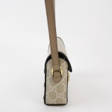 Gucci Horsebit 1955 Flap Crossbody Bag GG Coated Canvas Mini — thumbnail 4