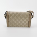 Gucci Horsebit 1955 Flap Crossbody Bag GG Coated Canvas Mini — thumbnail 5