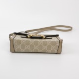 Gucci Horsebit 1955 Flap Crossbody Bag GG Coated Canvas Mini — thumbnail 6