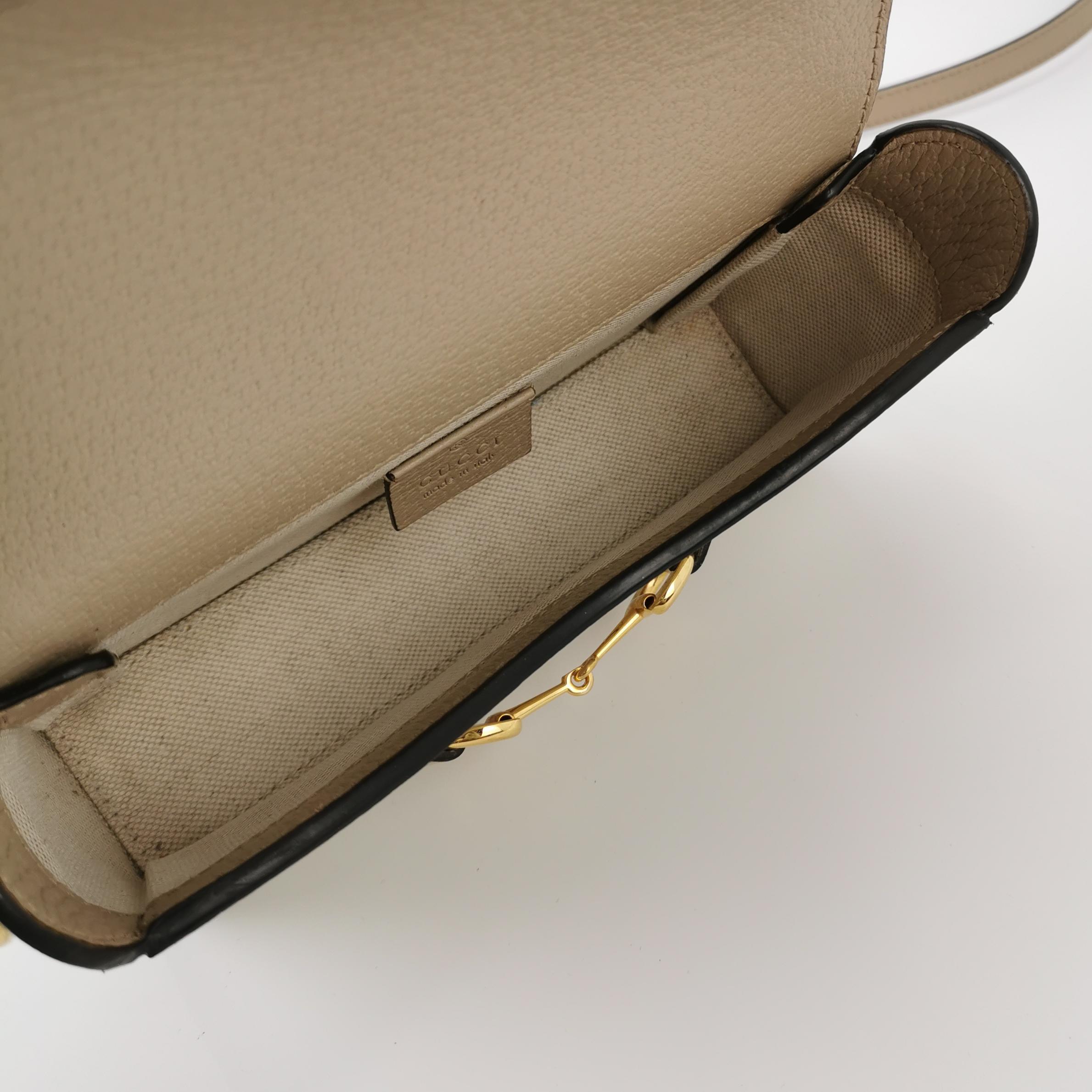 Gucci Horsebit 1955 Flap Crossbody Bag GG Coated Canvas Mini — photo 7 of 22