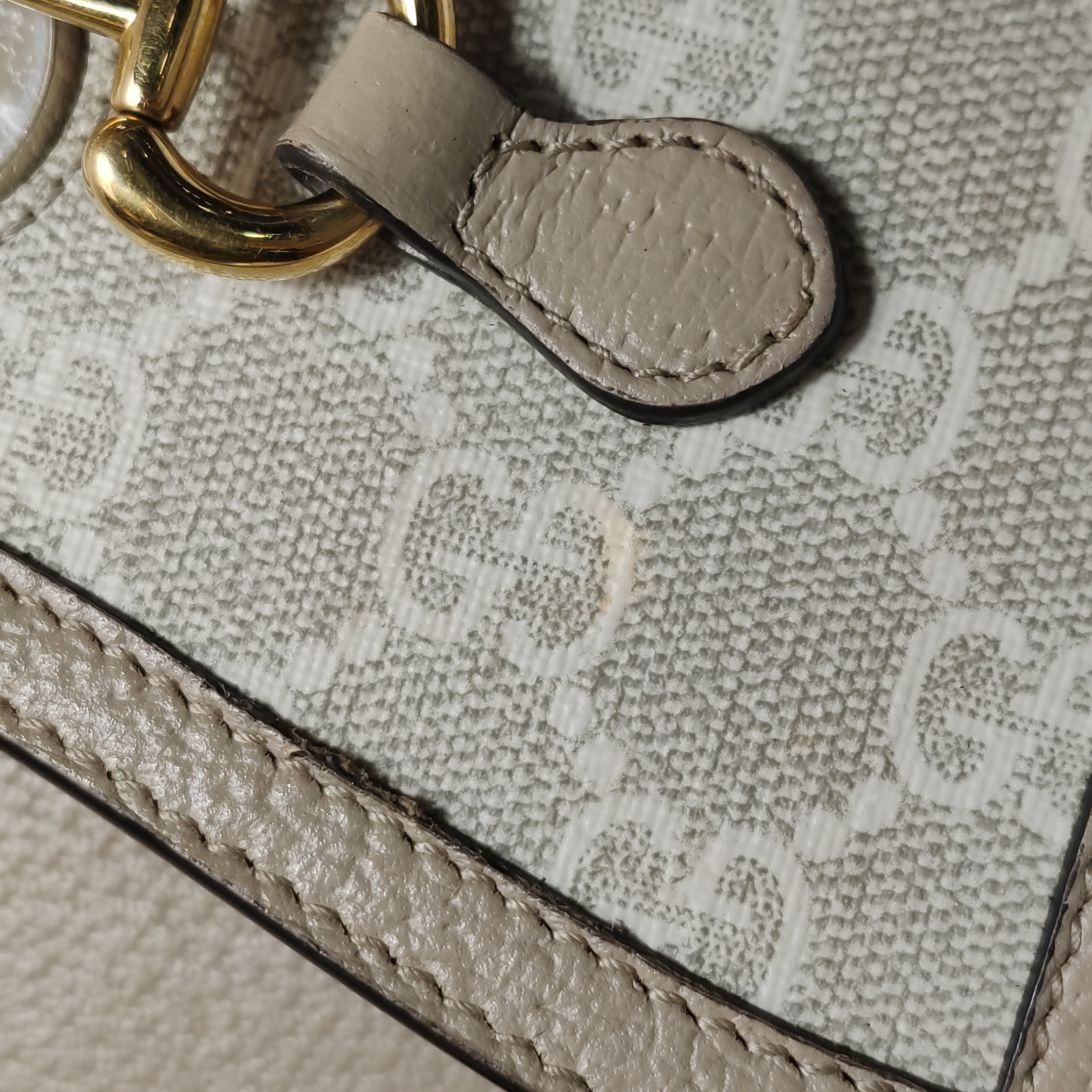 Gucci Horsebit 1955 Flap Crossbody Bag GG Coated Canvas Mini — photo 14 of 22