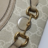Gucci Horsebit 1955 Flap Crossbody Bag GG Coated Canvas Mini — thumbnail 17