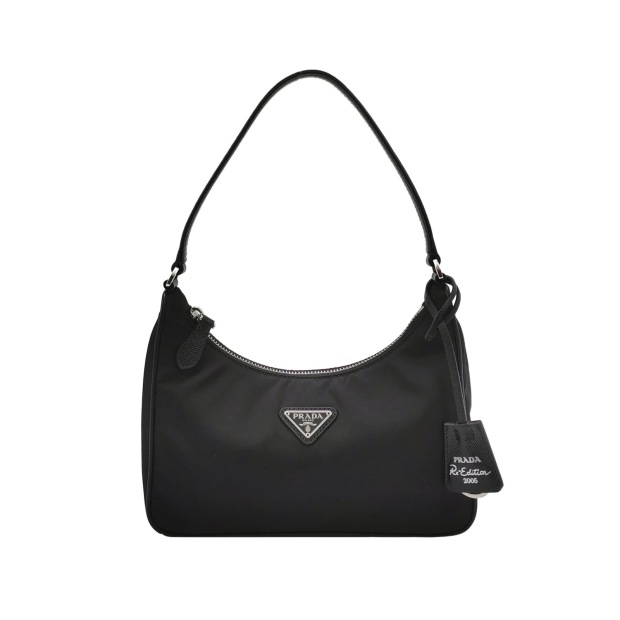 Prada Re-Edition 2005 Hobo Tessuto with Saffiano Leather Mini — pre-owned, Vierlot