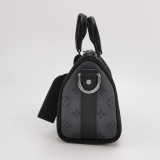 Louis Vuitton(LV) Keepall Bandouliere Bag Reverse Monogram Eclipse Canvas 25 — thumbnail 3