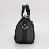 Louis Vuitton(LV) Keepall Bandouliere Bag Reverse Monogram Eclipse Canvas 25 — thumbnail 4