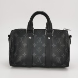 Louis Vuitton(LV) Keepall Bandouliere Bag Reverse Monogram Eclipse Canvas 25 — thumbnail 5