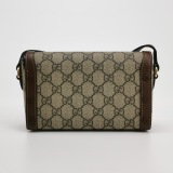 Gucci Horsebit 1955 Flap Crossbody Bag GG Coated Canvas Mini — thumbnail 5