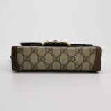 Gucci Horsebit 1955 Flap Crossbody Bag GG Coated Canvas Mini — thumbnail 6