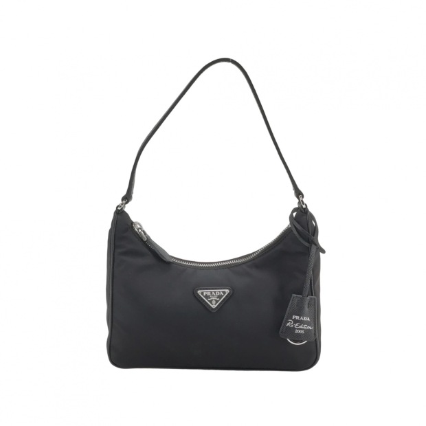 Prada Re-Edition 2005 Hobo Tessuto with Saffiano Leather Mini — pre-owned, Vierlot