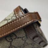 Gucci Horsebit 1955 Flap Crossbody Bag GG Coated Canvas Mini — thumbnail 17