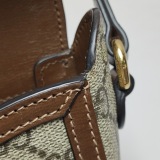 Gucci Horsebit 1955 Flap Crossbody Bag GG Coated Canvas Mini — thumbnail 13